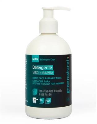 > DETERGENTE VISO BARBA UOMO - ecobio - 300ml