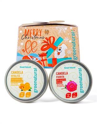 BAULETTO Chistmas Peggy - Candela arancia, fiorita