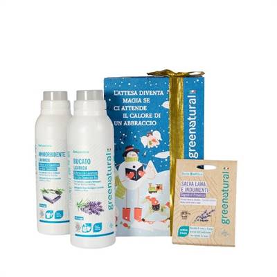XMAS BOX LAVANDERIA - Bucato Lavanda + Ammorbidente + Busta Salva Lana