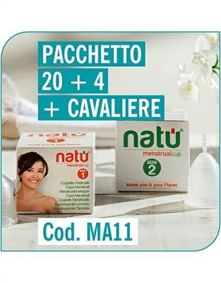 Posizionamento COPPETTE MESTRUALI NATU' (20 + 4)